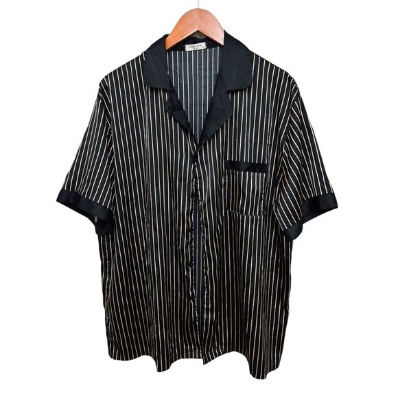 Ekouaer Men Silk Satin Pajamas Set Short Sleeve Button Down Sleepwear Loungewear - Picture 7 of 14